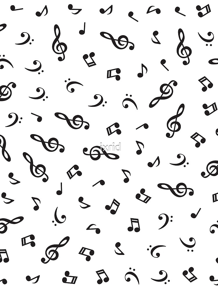 Thumbnail 3 of 3, Scarf, Musical Notes Pattern designed and sold by ixrid.