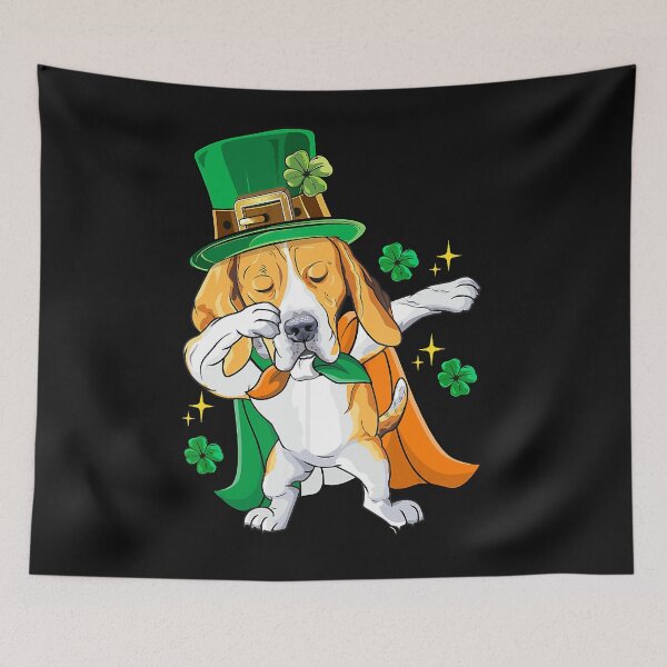 Item preview, Dabbing Beagle Leprechaun designed and sold by LechaMelikov.