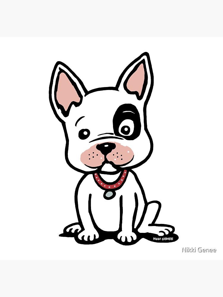 french bulldog puppy sitting on the ground looking cute in a cartoon french bulldog puppy sitting on the ground looking cute in a cartoon