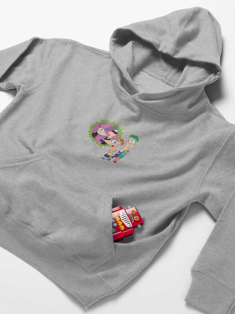 Alternate view of Phineas and ferb Kids Pullover Hoodie