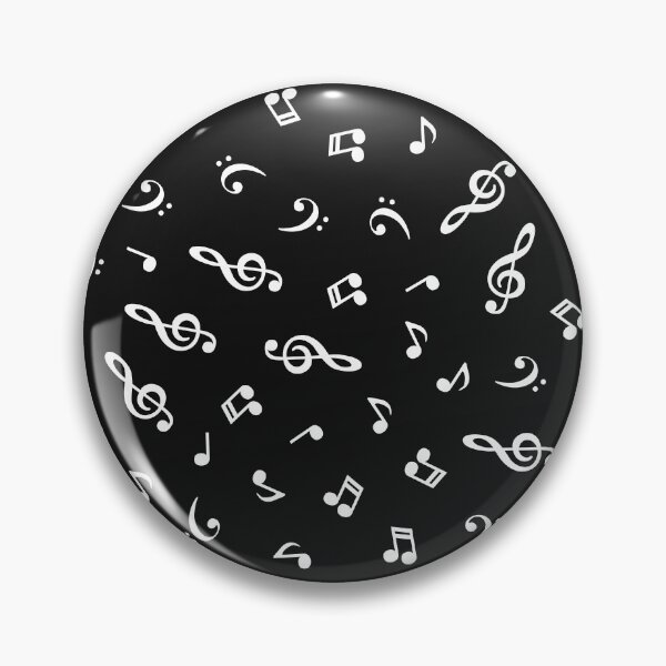 Item preview, Patrón de notas musicales (blanco y negro) designed and sold by ixrid.
