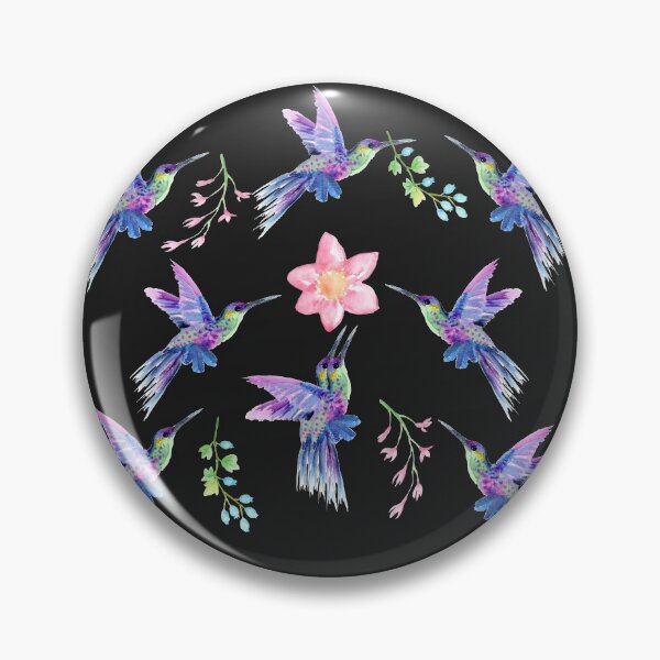 Item preview, Hummingbirds and Flowers designed and sold by KatesFunnyArt.