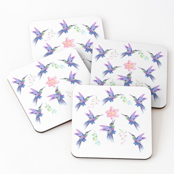 Item preview, Hummingbirds and Flowers designed and sold by KatesFunnyArt.