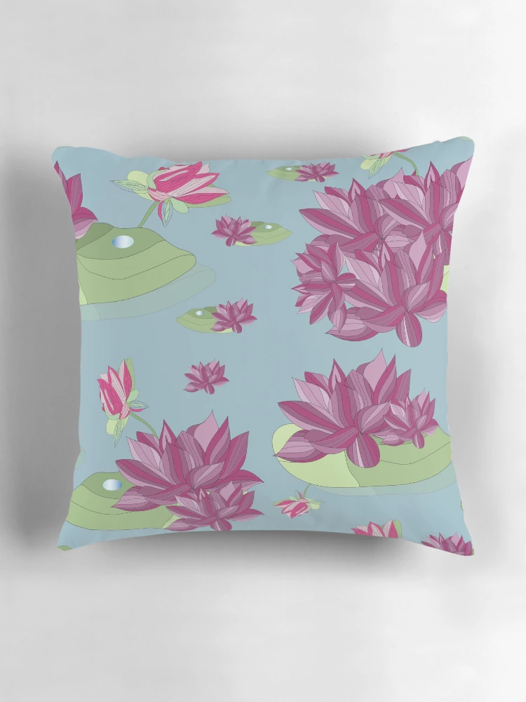 Thumbnail 3 of 4, Pillow, Lotus designed and sold by Rococodesigns.