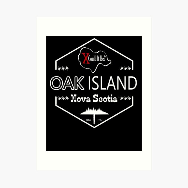 Oak Island Treasure Hunter Knights Templar Cross Mystery Nova Scotia Art Print