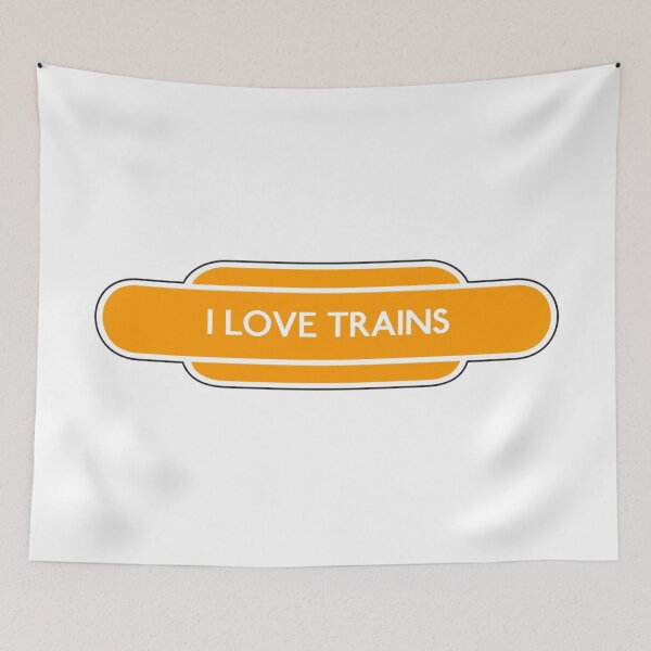 Item preview, For The Love Of Trains... (Orange) designed and sold by dredfell.