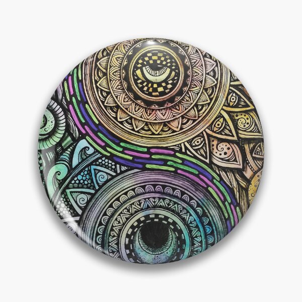 Item preview, Trippy Yin yang Sol y Luna Mandala designed and sold by mayescol.