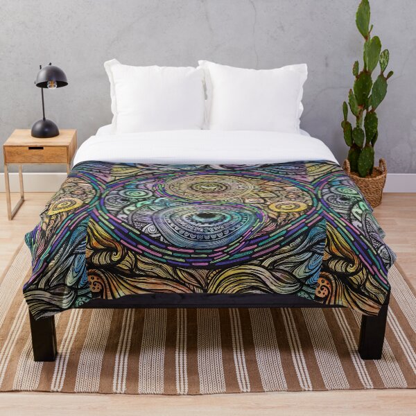 Item preview, Trippy Yin yang Sun and Moon Mandala designed and sold by mayescol.