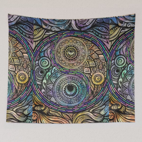 Item preview, Trippy Yin yang Sun and Moon Mandala designed and sold by mayescol.