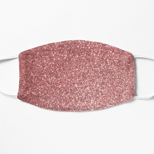 Blush Gold Rose Pink Shimmery Glitter Mask