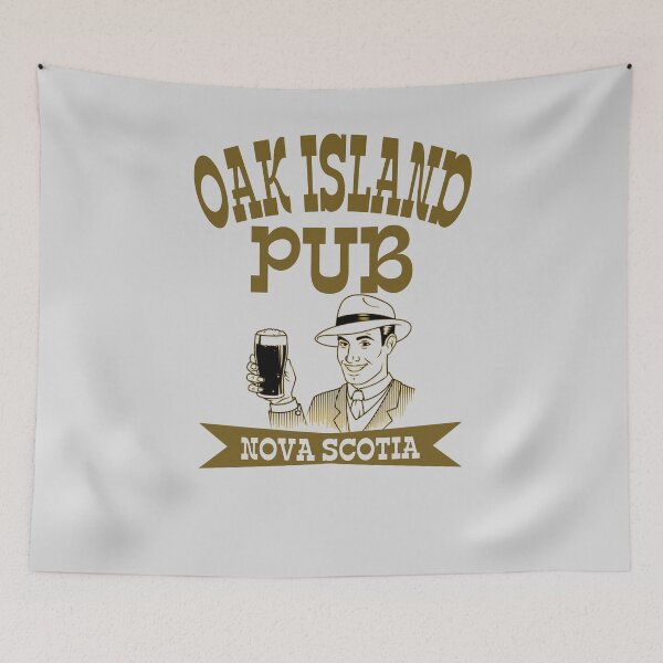 Item preview,  Funny Oak Island Vintage Pub Treasure Hunter Knights Templar Mystery Nova Scotia designed and sold by TopTeeShop.