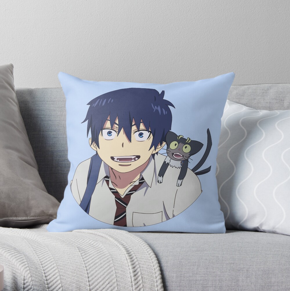 Blue Exorcist Rin Okumura and Kuro