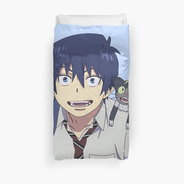 Blue Exorcist - Rin Okumura and Kuro Duvet Cover