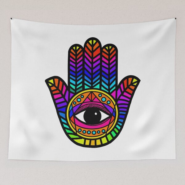 Item preview, Hand of Hamsa Fatima Evil Eye designed and sold by Rustic Valley Studio.