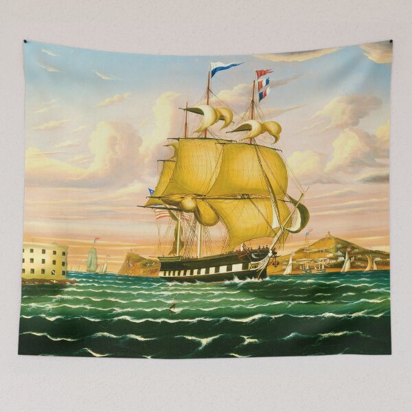 Item preview, New York Harbor by Thomas Chambers (American designed and sold by brushandframes.