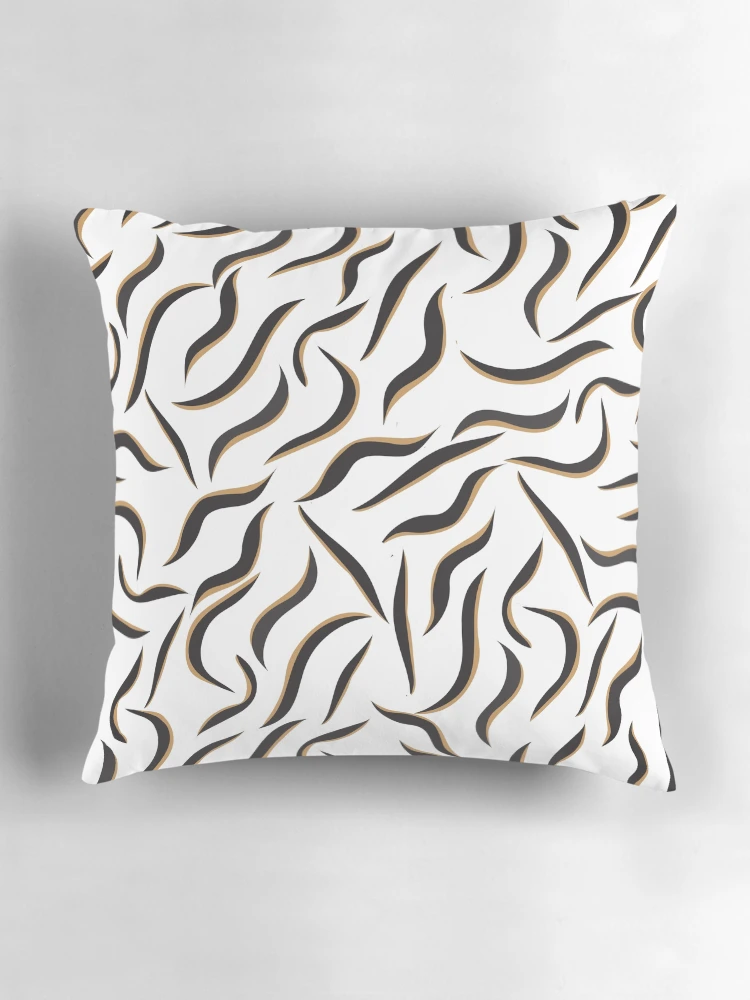 Thumbnail 3 of 4, Pillow, Zebra designed and sold by Rococodesigns.