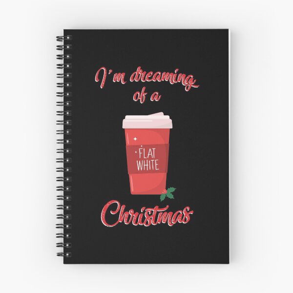Item preview, I'm Dreaming of a Flat White Christmas - Funny Coffee Lover Pun designed and sold by Craftypineapple.