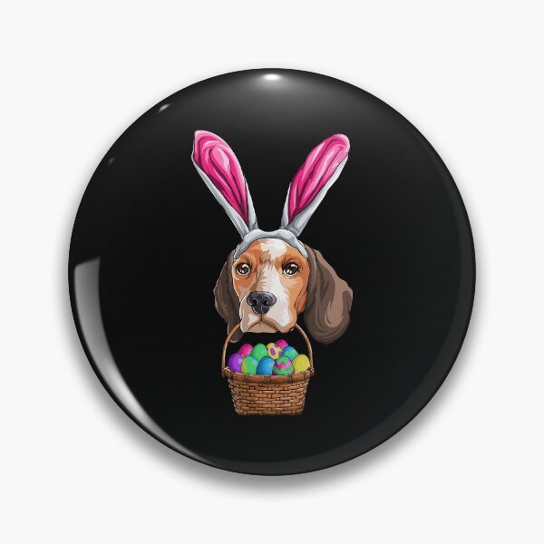 Item preview, Easter Beagle Basket Eggs Gift designed and sold by LechaMelikov.