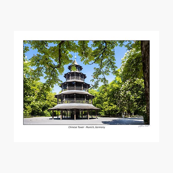 Chinese Tower, Munich, Germany Photographic Print