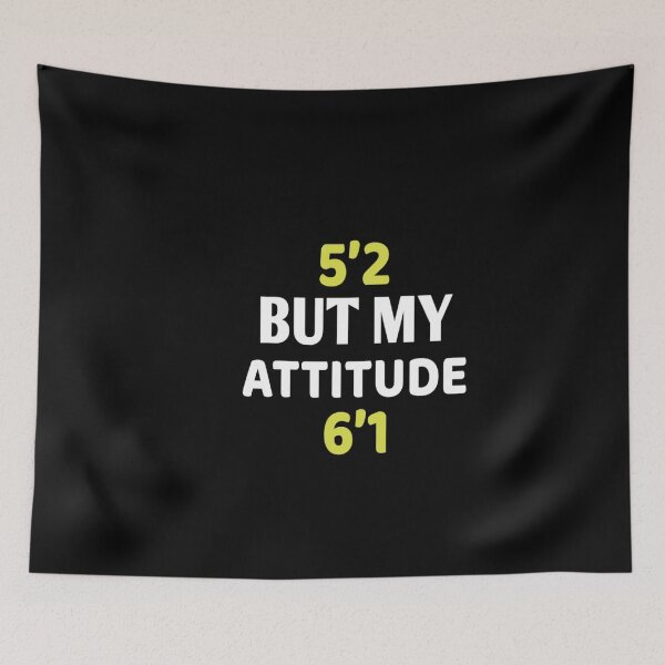 Item preview, 5’2 but my attitude 6’1 funny women  for women short girl for womens funny gift for her designed and sold by Chamssou.