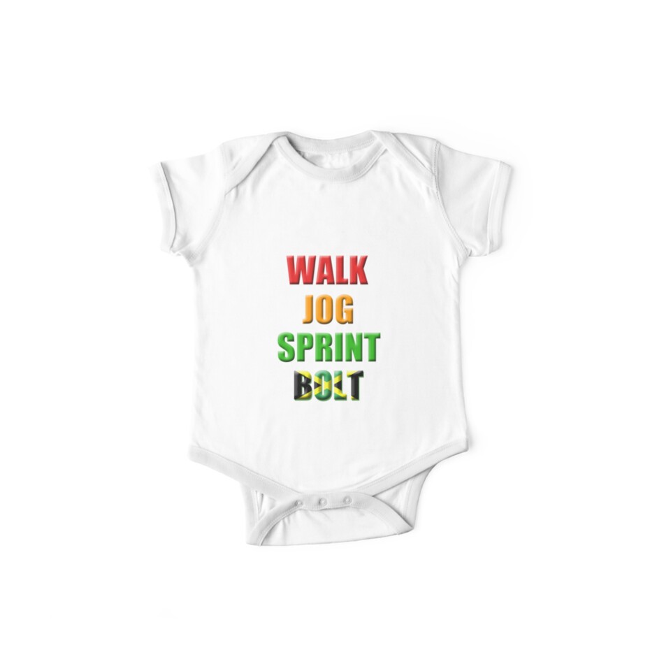 walk jog run sprint bolt puma shirt