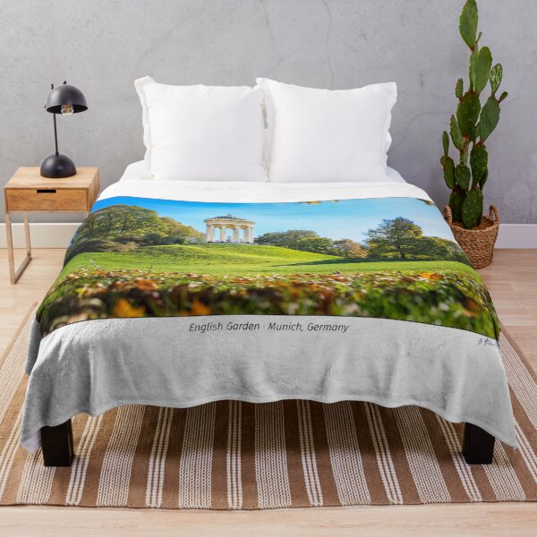 Item preview, Monopteros building in the English Garden in Munich in autumn. designed and sold by AndreasPrott.