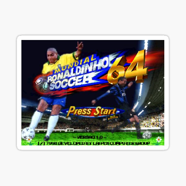 Ronaldinho Soccer 64 Sticker By Lukaskin Redbubble