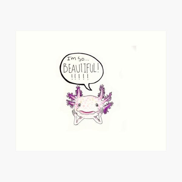 Axolotl Print Art Print