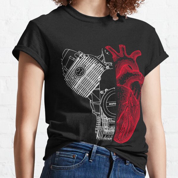 Ho un cuore bicilindrico auf schwarz Classic T-Shirt