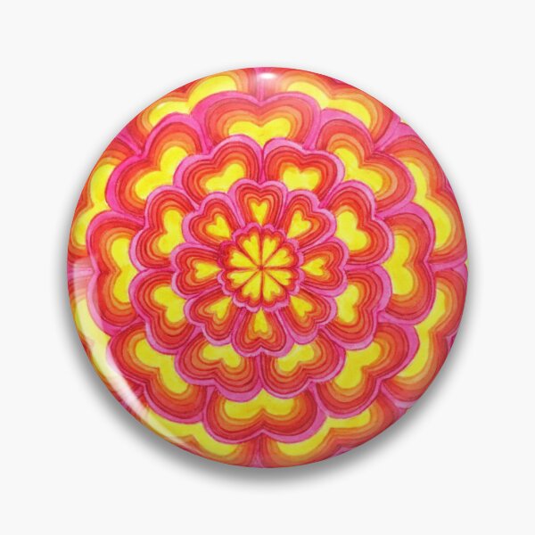 Item preview, Love Mandala Pink Red Yellow designed and sold by Sunfreestar.