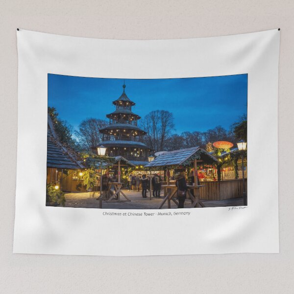 Item preview, Traditional Christmas Market at the Chinese Tower, Munich, Germany designed and sold by AndreasPrott.