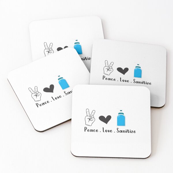 Item preview, Peace Love Sanitize , Wash Your Hands , , Quarantine , Mom Quarantine Shirt, Social Distancing  designed and sold by ANAS MAATI.