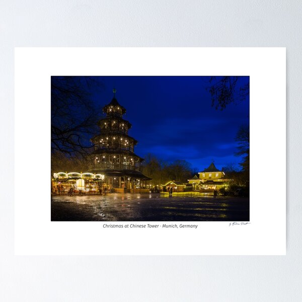 Item preview, Traditional Christmas Market at the Chinese Tower, Munich, Germany designed and sold by AndreasPrott.
