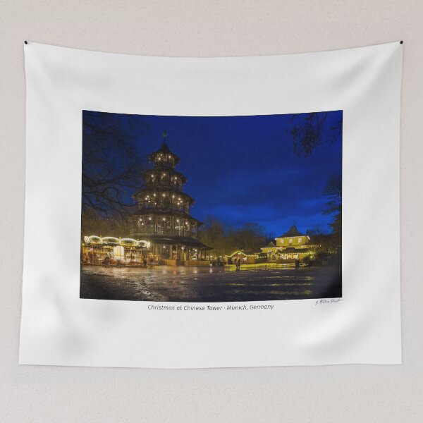 Item preview, Traditional Christmas Market at the Chinese Tower, Munich, Germany designed and sold by AndreasPrott.
