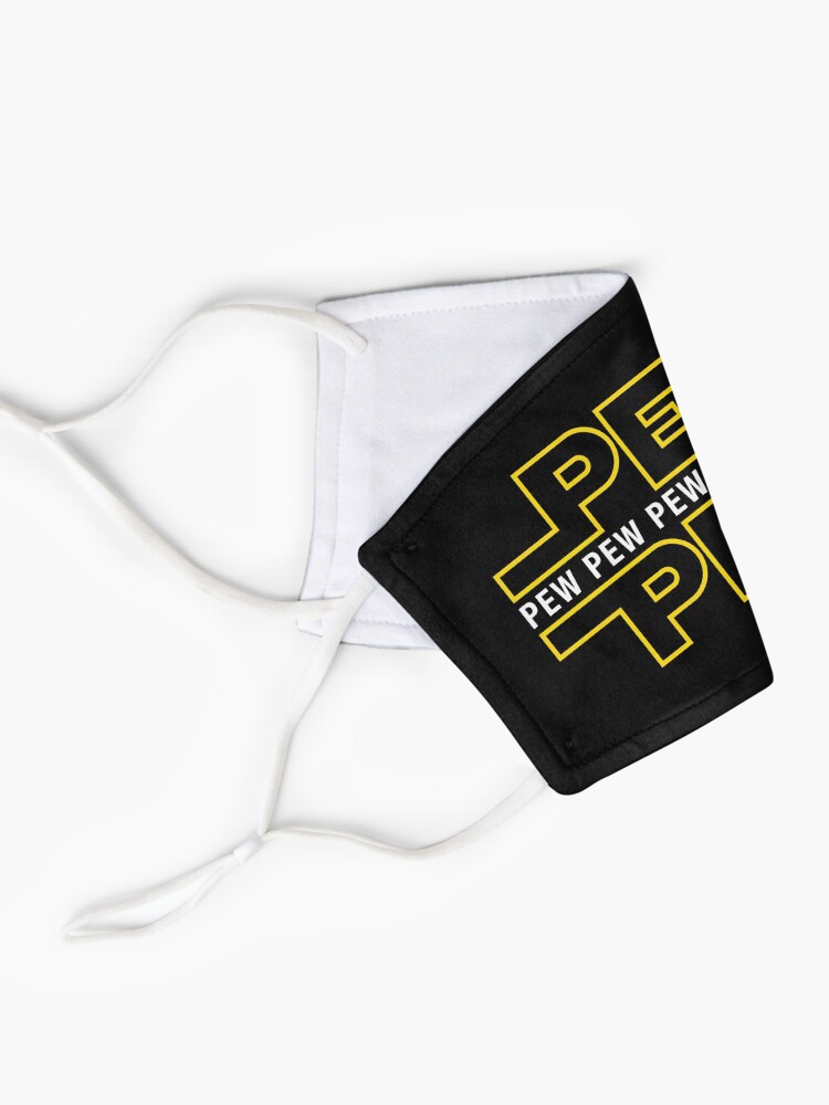 Alternate view of Pew Pew Pew Mask