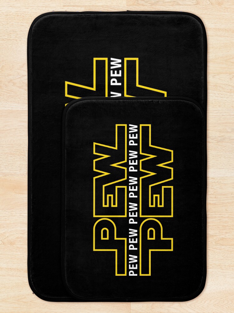Alternate view of Pew Pew Pew Bath Mat