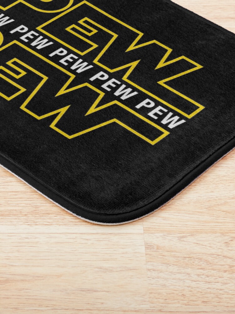 Alternate view of Pew Pew Pew Bath Mat