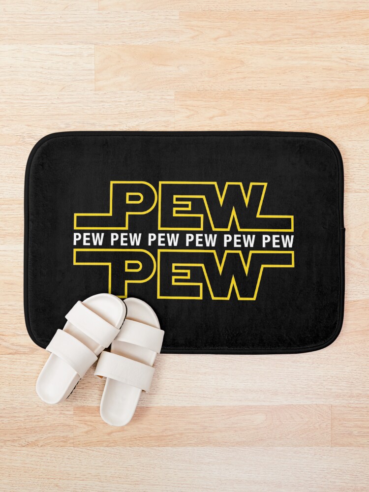 Alternate view of Pew Pew Pew Bath Mat