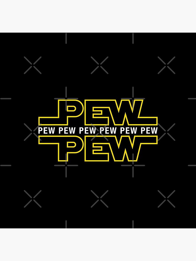 Thumbnail 3 of 3, Pin, Pew Pew Pew designed and sold by Candywrap Studio®.