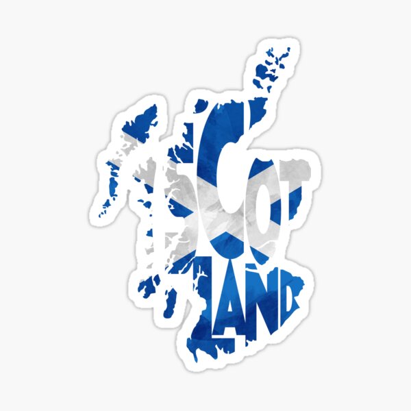Artikel-Vorschau von Schottland Typografische Karte Flagge, designt und verkauft von A Deniz Akerman.