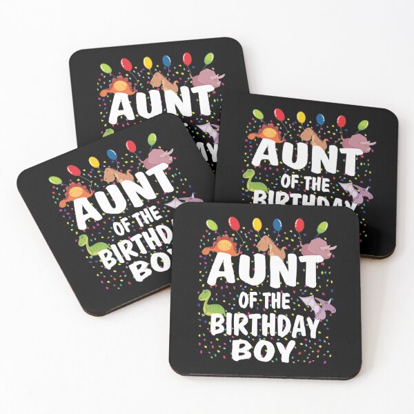 Item preview, Aunt Of The Birthday Boy Dino Theme Boys B-day Party design designed and sold by Grabitees.