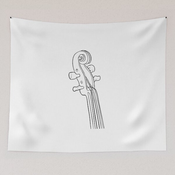 Item preview, Violin scroll pen graphic design full lenght designed and sold by cu-b3.