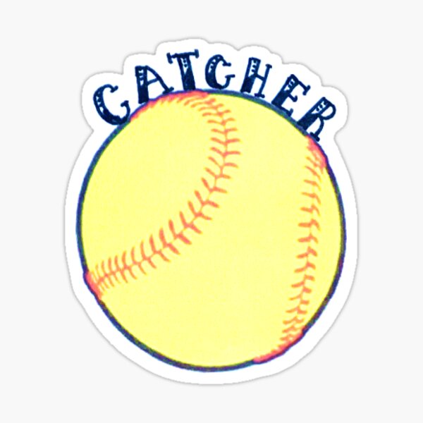 Softball Catcher Stickers Redbubble