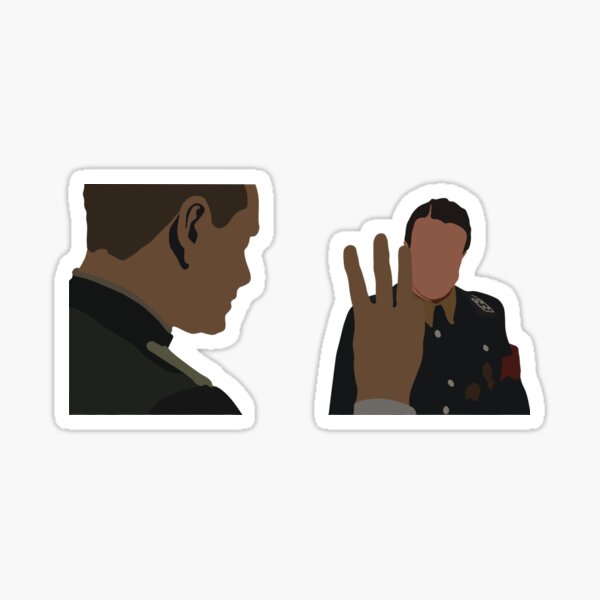 "Inglourious Basterds Three Fingers" Sticker for Sale by Mhufziger Redbubble
