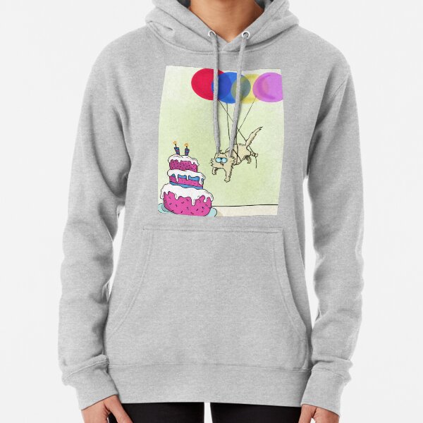 Birthday Cat Pullover Hoodie