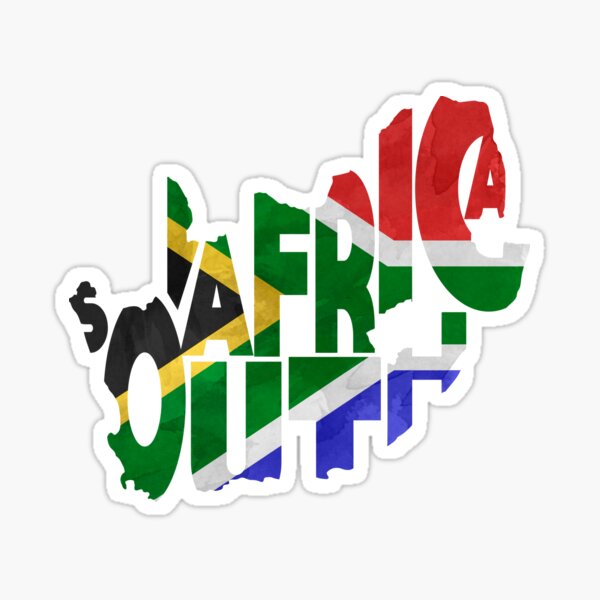 Artikel-Vorschau von Südafrika Typografische Karte Flagge, designt und verkauft von A Deniz Akerman.