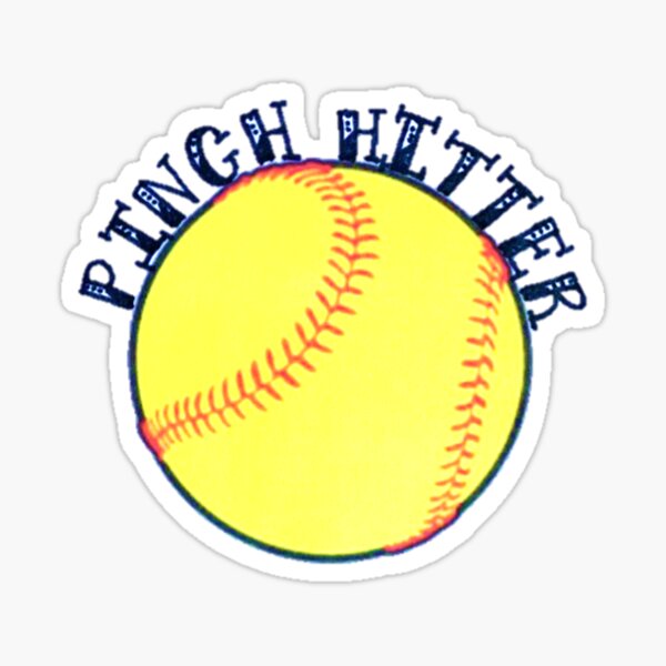 "Softball Pinch Hitter" Sticker for Sale by lulugou Redbubble