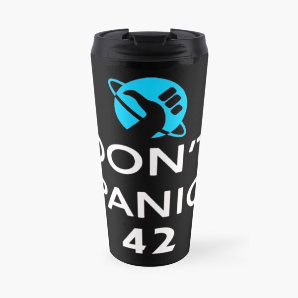 Don't Panic! Hitchhiker's Guide to the Galaxy Travel Mug