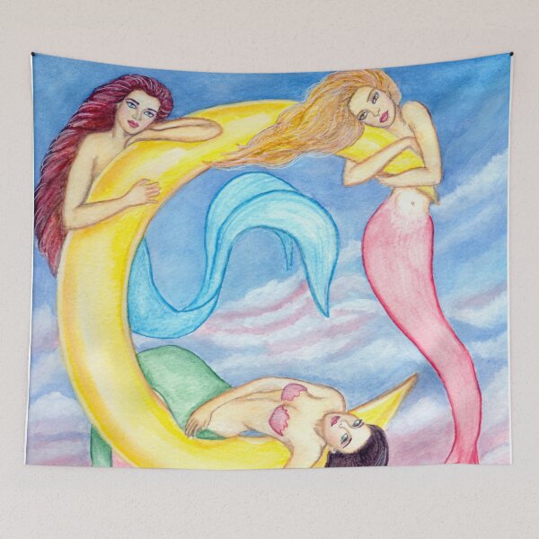 Item preview, Mermaid Mood Watercolor by Laurie Leigh designed and sold by LaurieLeighArt.