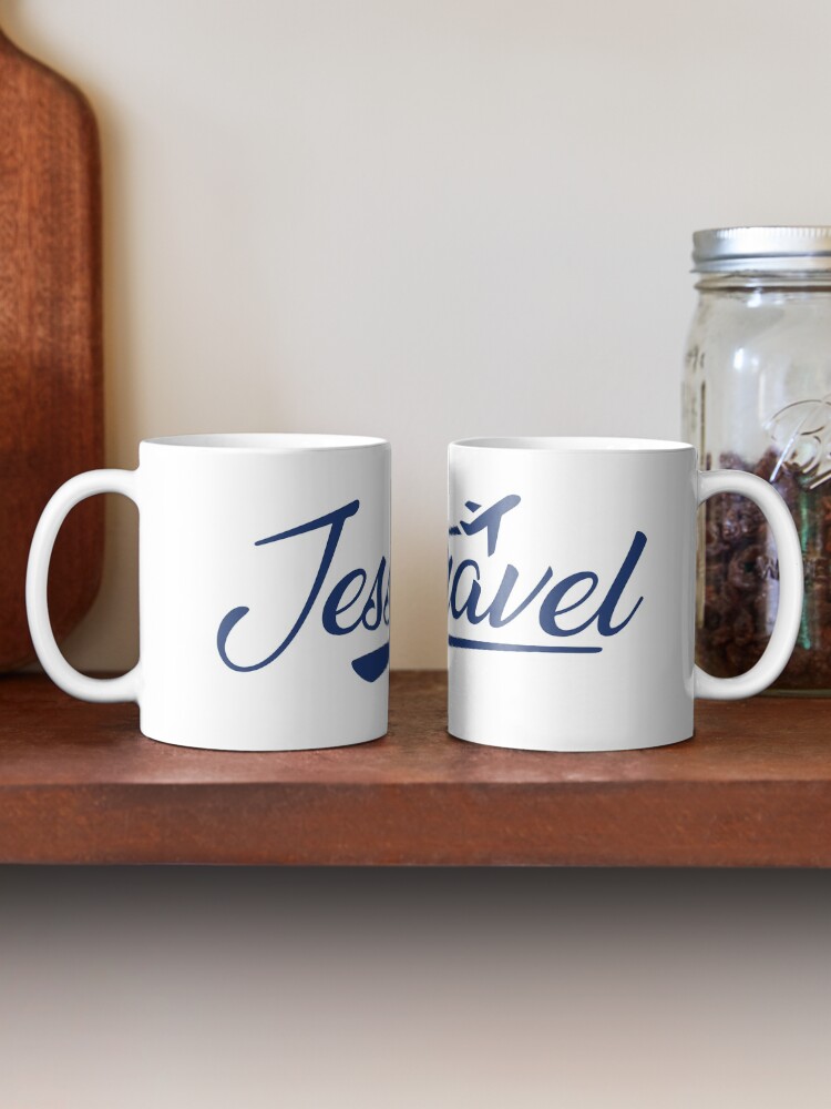 Alternate view of Jess.Travel White Logo Mug